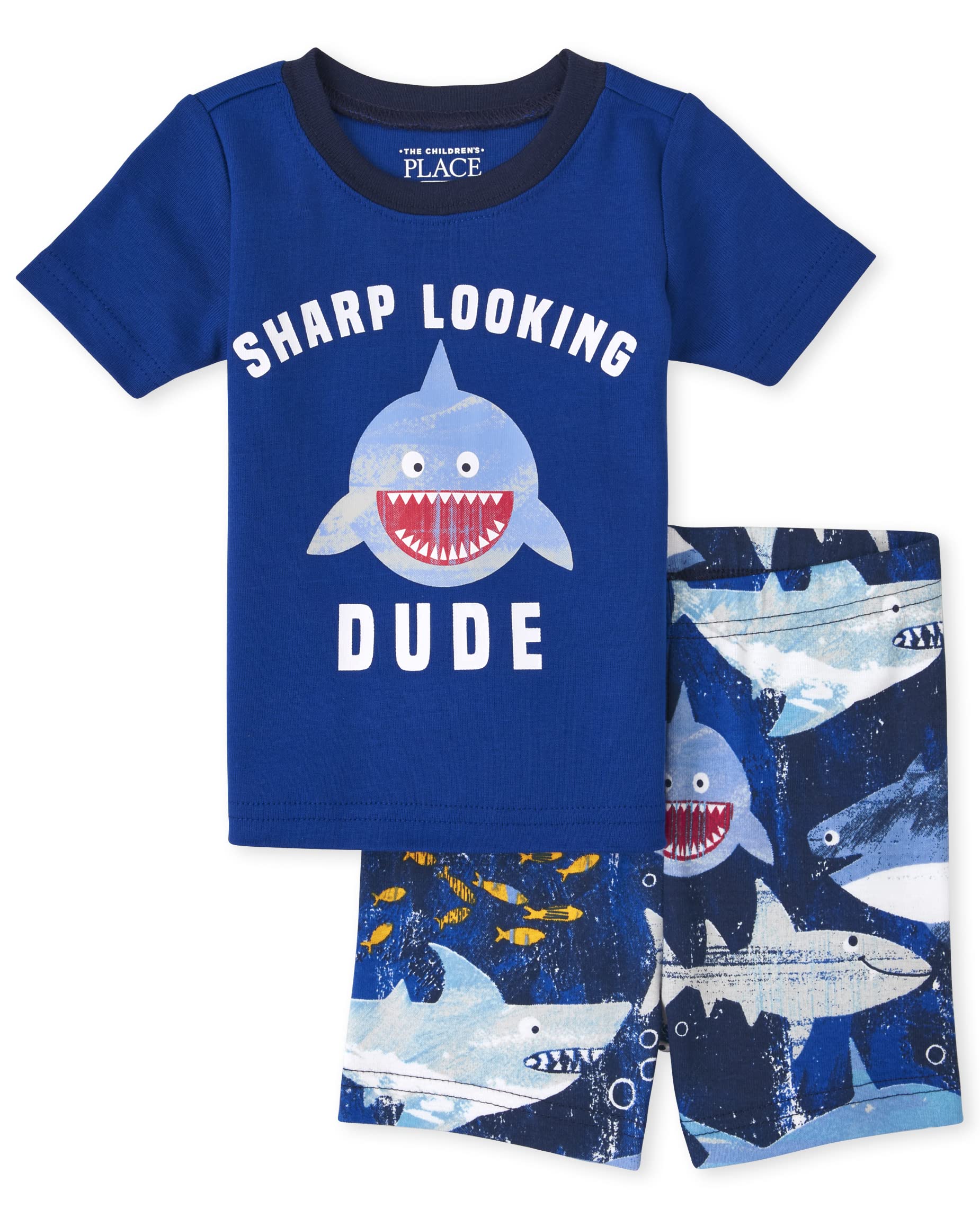 The Children's Placebaby-boys B SHARK DUDE PJ Pajama Set