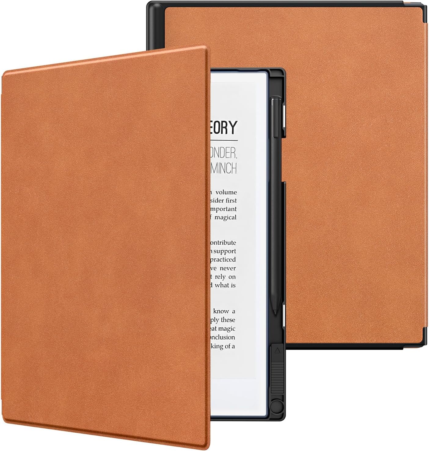 Case Compatible for Remarkable 2 Tablet, Slim Lightweight Stand Hard Back Shell Protective Cover with Pen Holder Compatible with Remarkable 2 Paper Tablet 10.3" 2020 Released, Vintage Brown