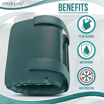Medipaq Thermal Tap Jacket - 1x Outside Tap Covers for The Winter - Tap Covers for Outdoor Taps - Outside Tap Cover Frost Protector - Garden Tap Cover
