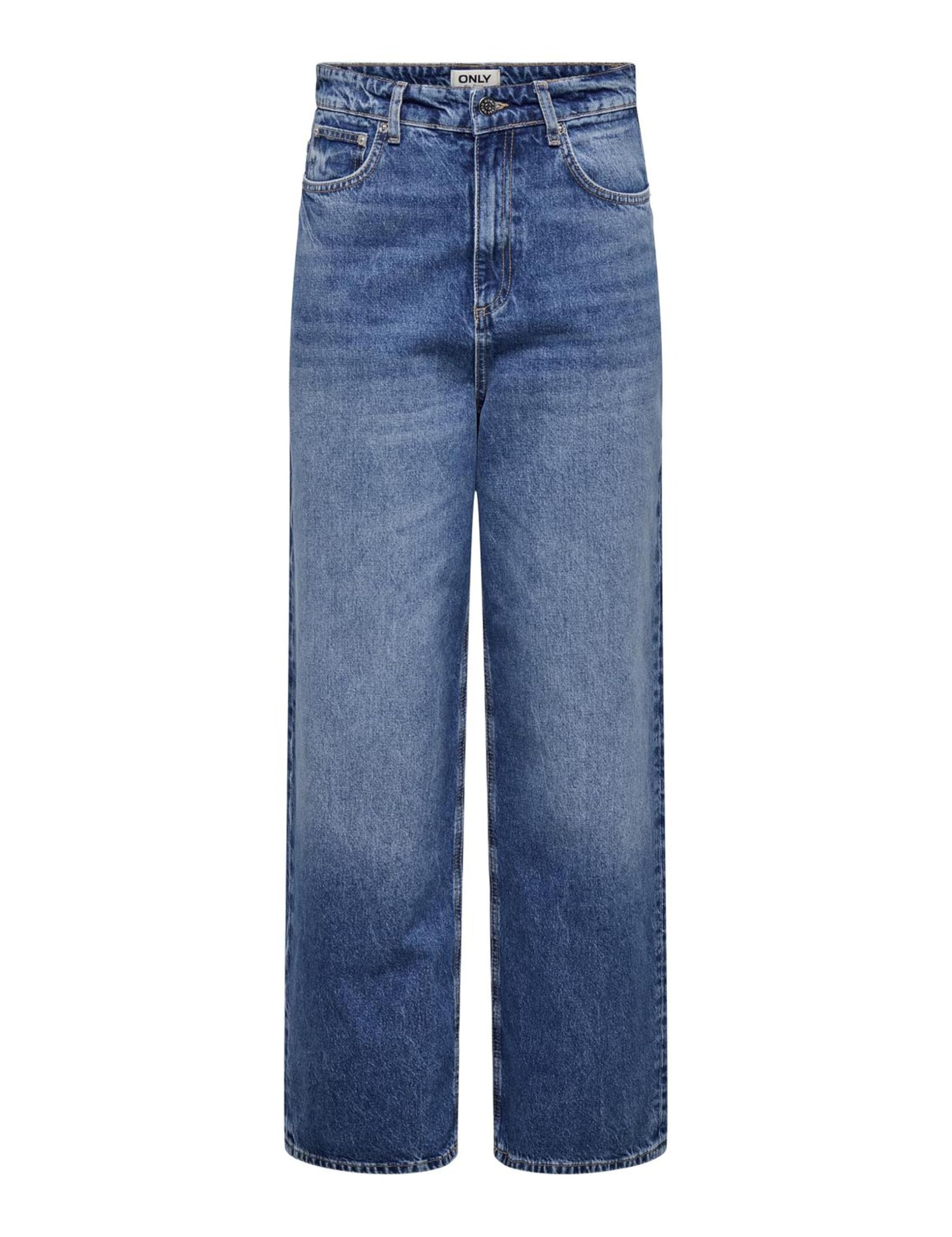 ONLY Onlpaulina HW Baggy Wide Dnm CRO para Mujer