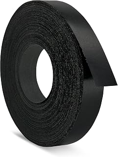 Black Melamine Edge Banding Tape 1-1/2 inch x 50 ft Iron On Adhesive Wood Edging Veneer Trim Laminate Cabinate Furniture Plywood Formica Shelf Table Countertop Repair Flexible Edgebanding Strip