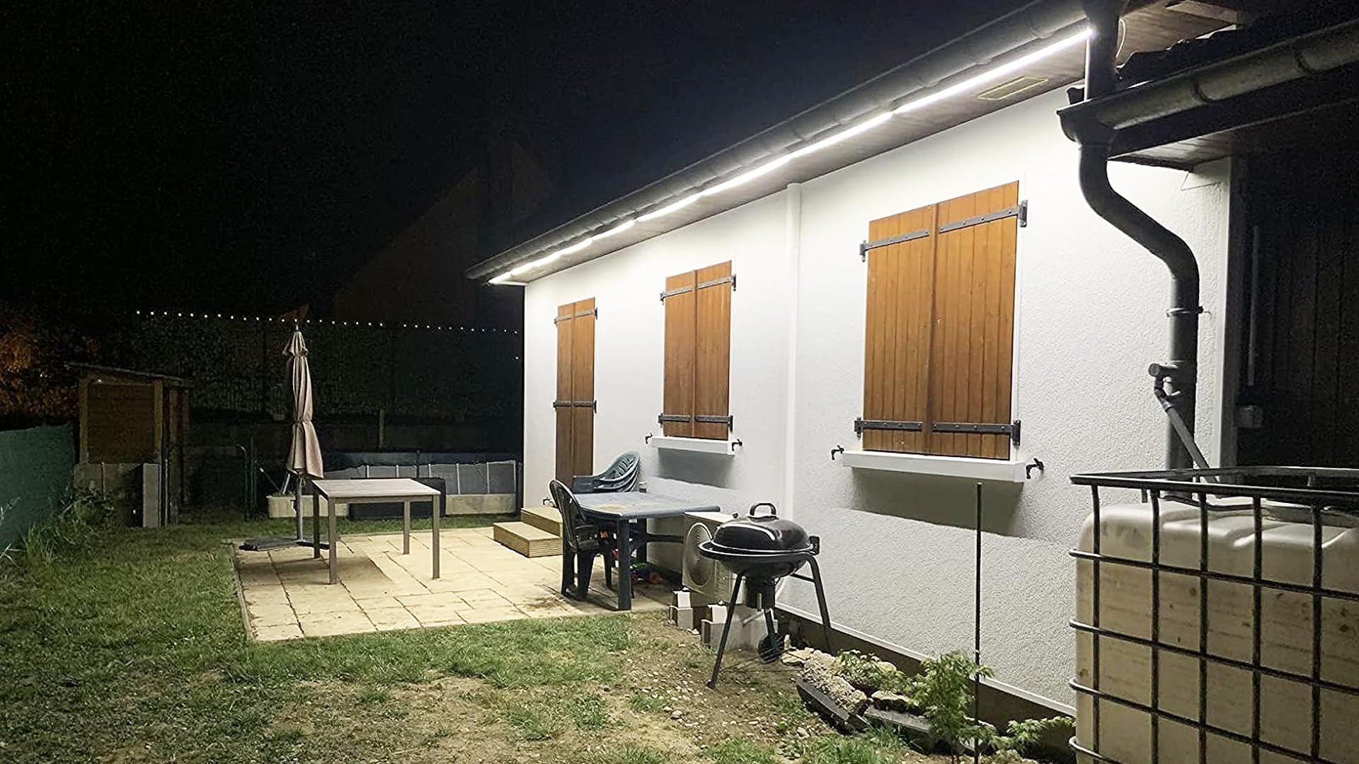 Tira LED de 20 m, muy luminosa, cinta LED de 220 V, 230 V, sin transformador impermeable, IP65, tira de LED, 120 LEDs/m, 6000 K, diadema LED con interruptor, color blanco frío