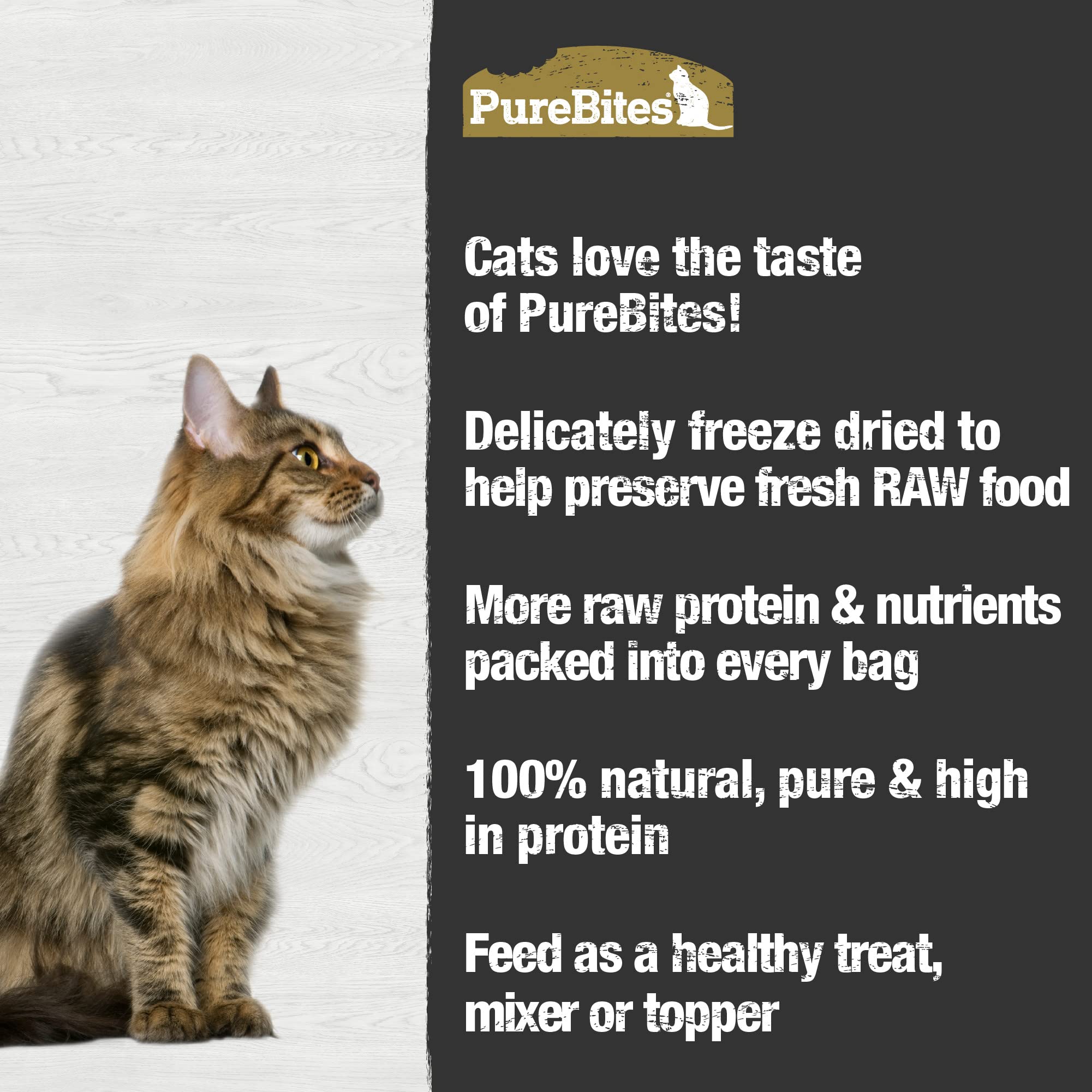 PureBites Cat Chicken and Duck Liver Freeze Dried Natural Nutritious Treats 1.12 oz