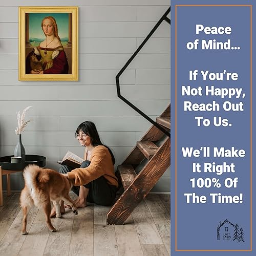 Vista 193 de Cabaña perdida de San Jorge y el dragón de Raphael Impresión en marco plano negro Reproducción de pintura de obras de arte fino Póster 2-San