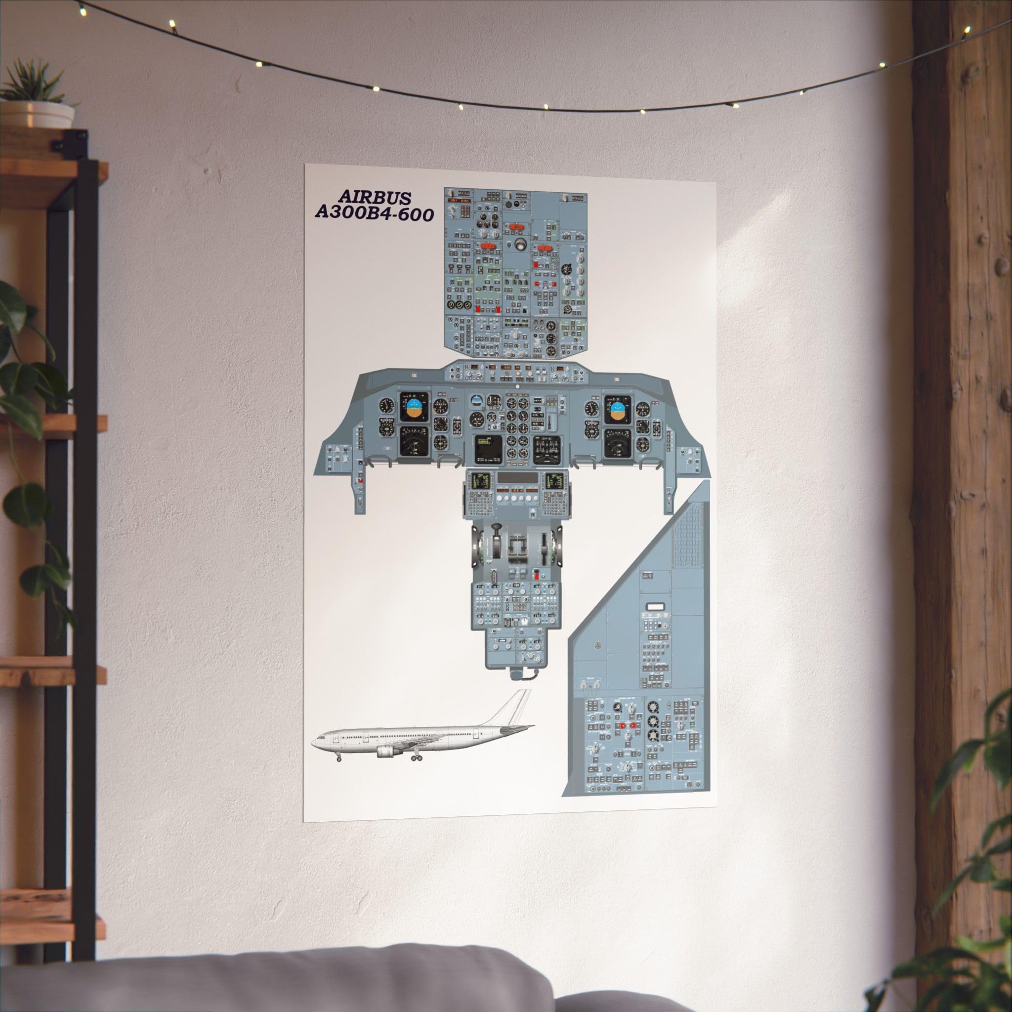 Amazon.com: Airbus A300B4-600 Poster Airplane Cockpit, Air Plane