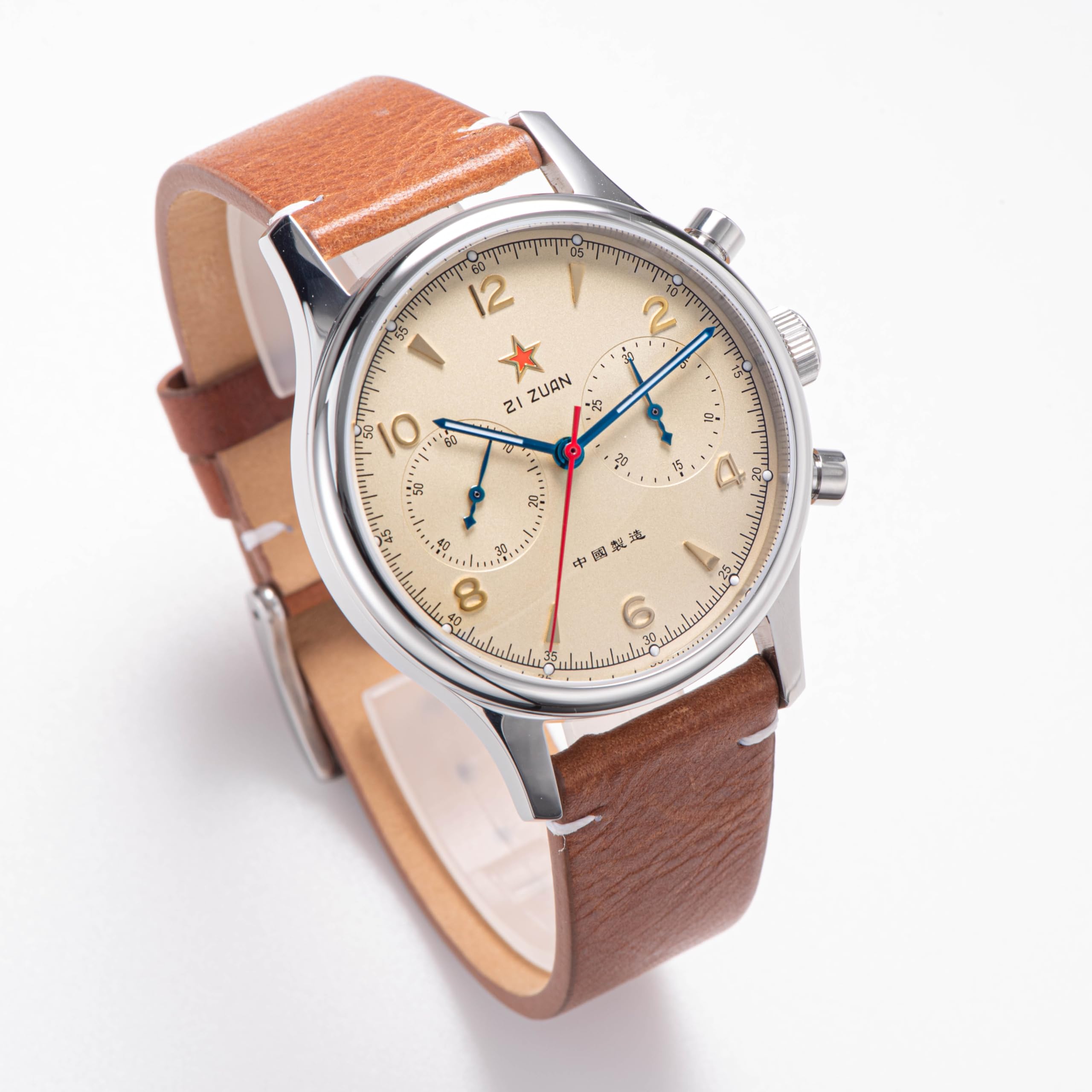 Seagull 1963 40 mm Saphirglas ST1901 Uhrwerk Herren-Chronograph 1963 SU1963RD40BN