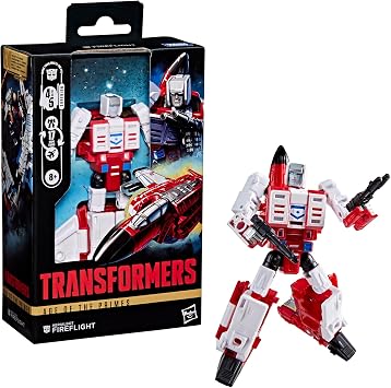 TRANSFORMERS Age of The Primes Aerialbot Fireflight, Deluxe Class 5.5-inch Converter Action Figure, Robot Toys for Ages 8 and Over