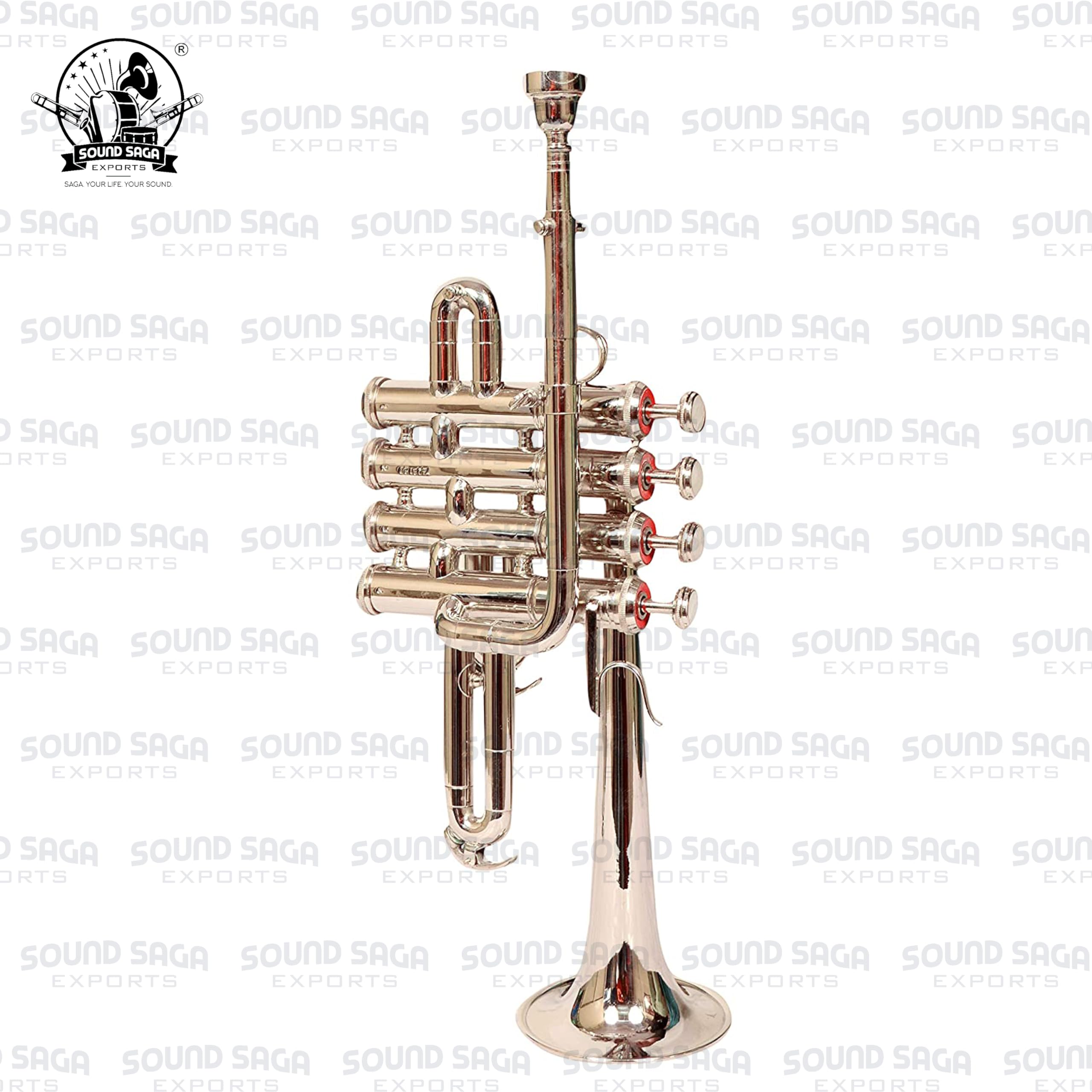 Piccolo Trumpet BB Pitch Premium Qualität inklusive Mundstück und Tragetasche (NICKEL)