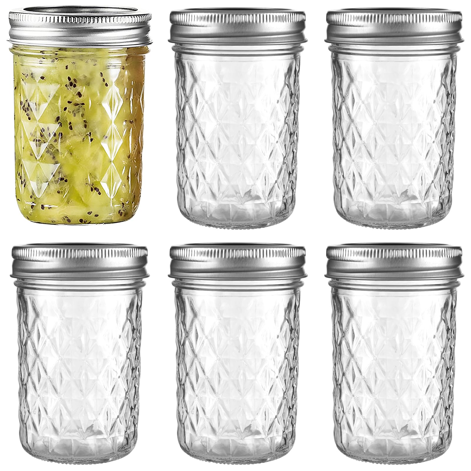BOMEX 12 oz Mason Jars 6 Pack