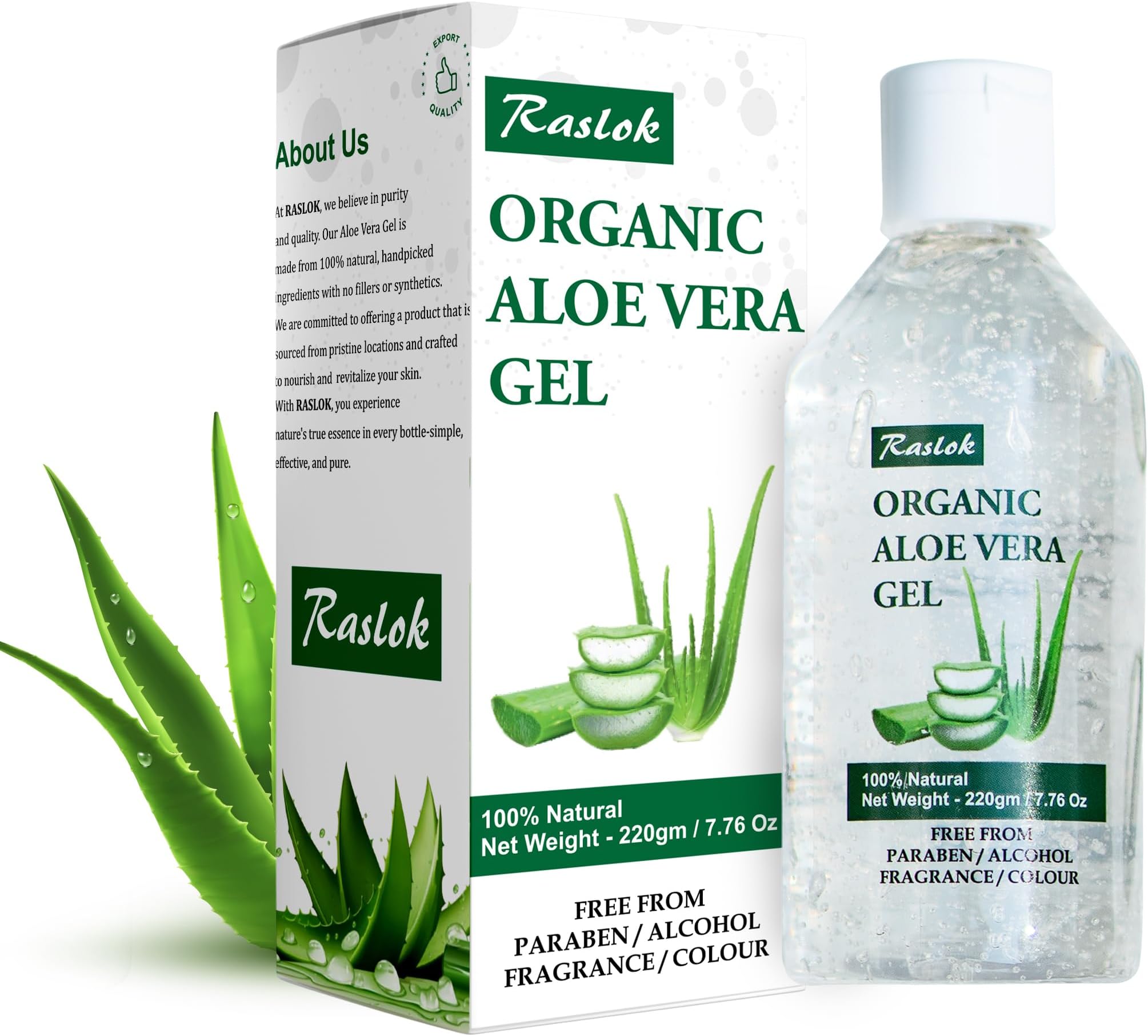 Aloe Vera Gel | 99% Pure Natural Aloe Gel For Moisturizing Face Skin & Hair Care,Durable Moisturizing Hydrating Soothing, Non-Sticky (7.76 OZ)