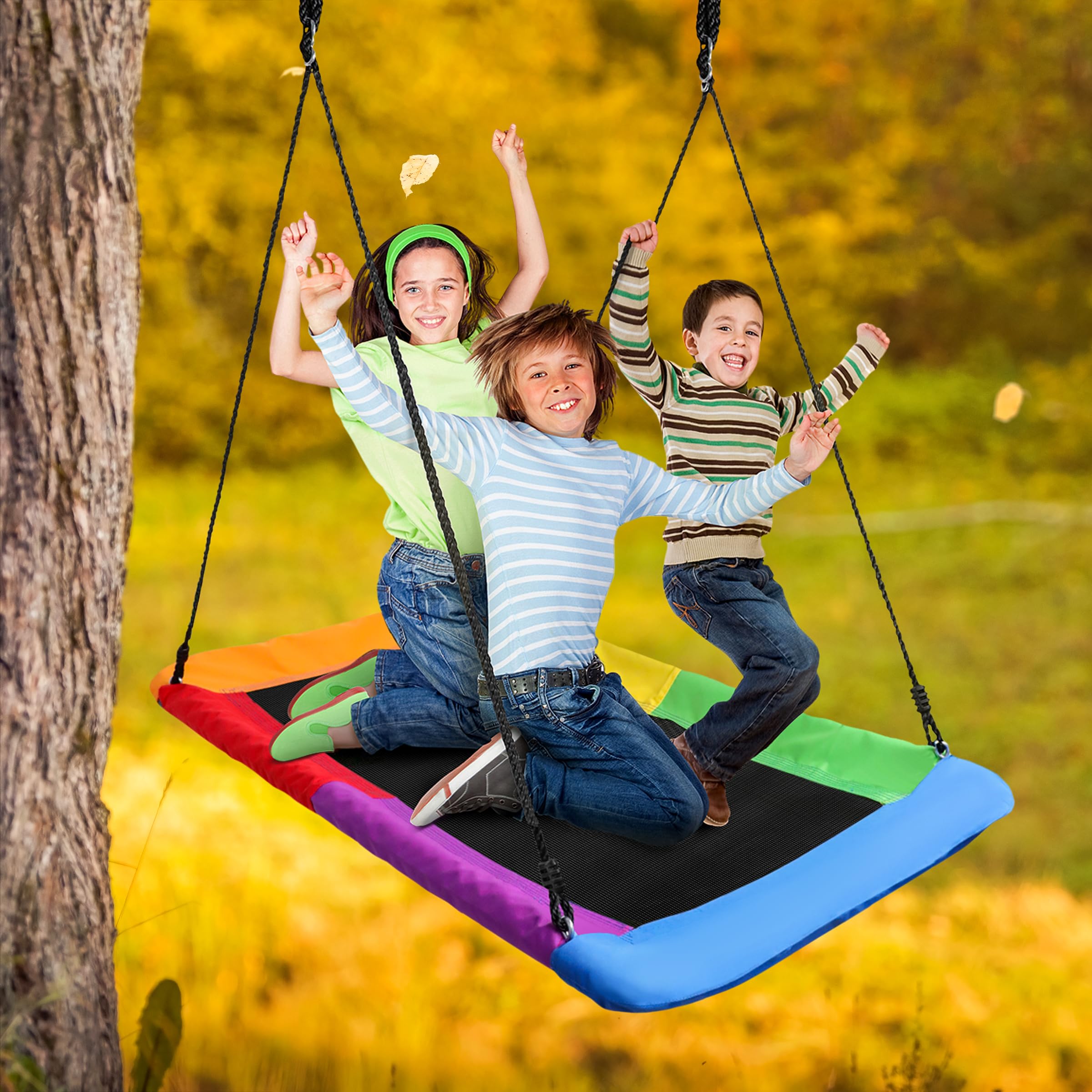 Saucer Swing For Adults Topbuy 60'' Flying Saucer Tree Swing Set