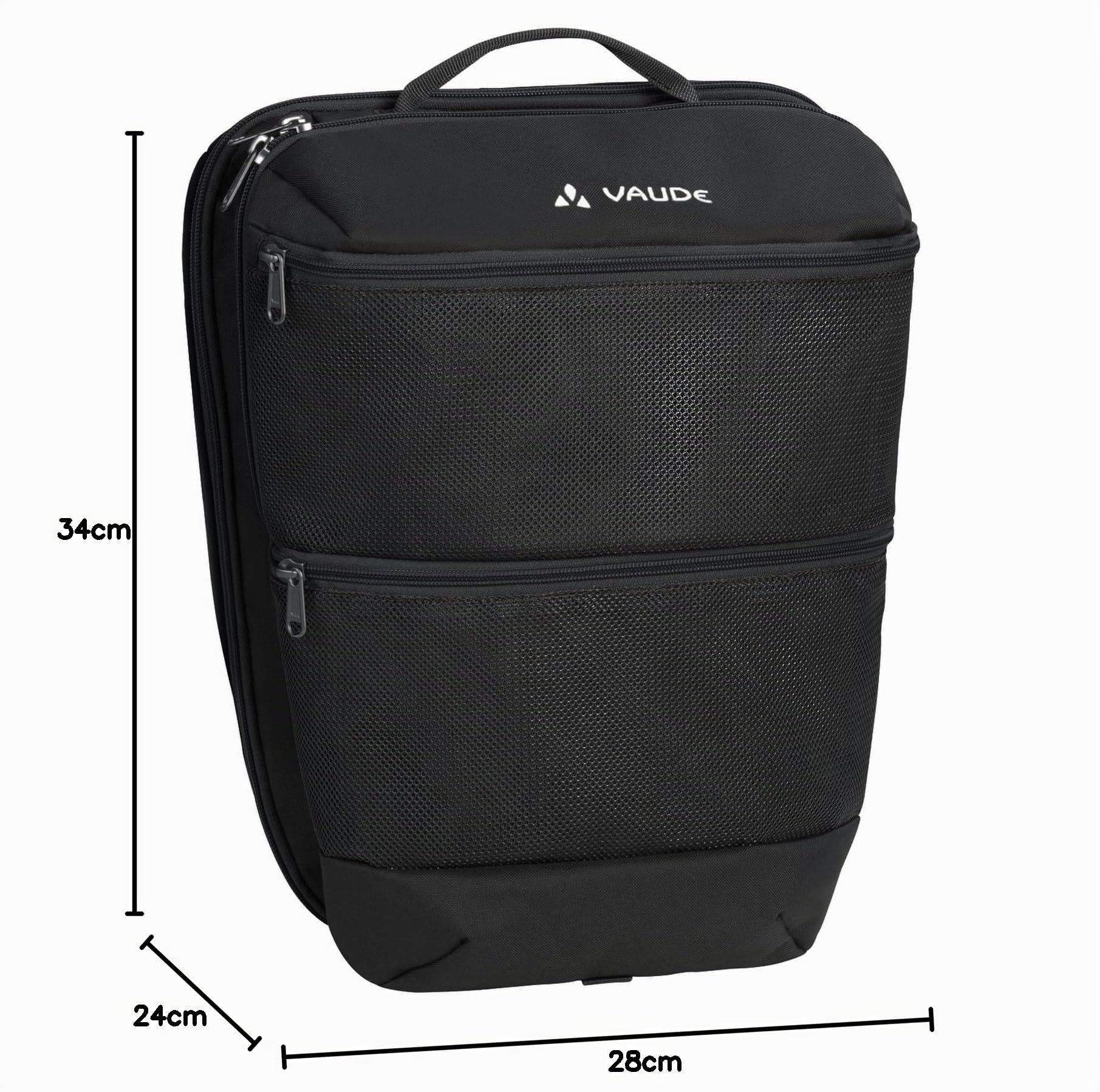 VAUDE Organizer und Kulturbeutel Sortyour Back, als Kissen nutzbar, Black, Einheitsgröße (Packung mit 2) – Ansicht 5