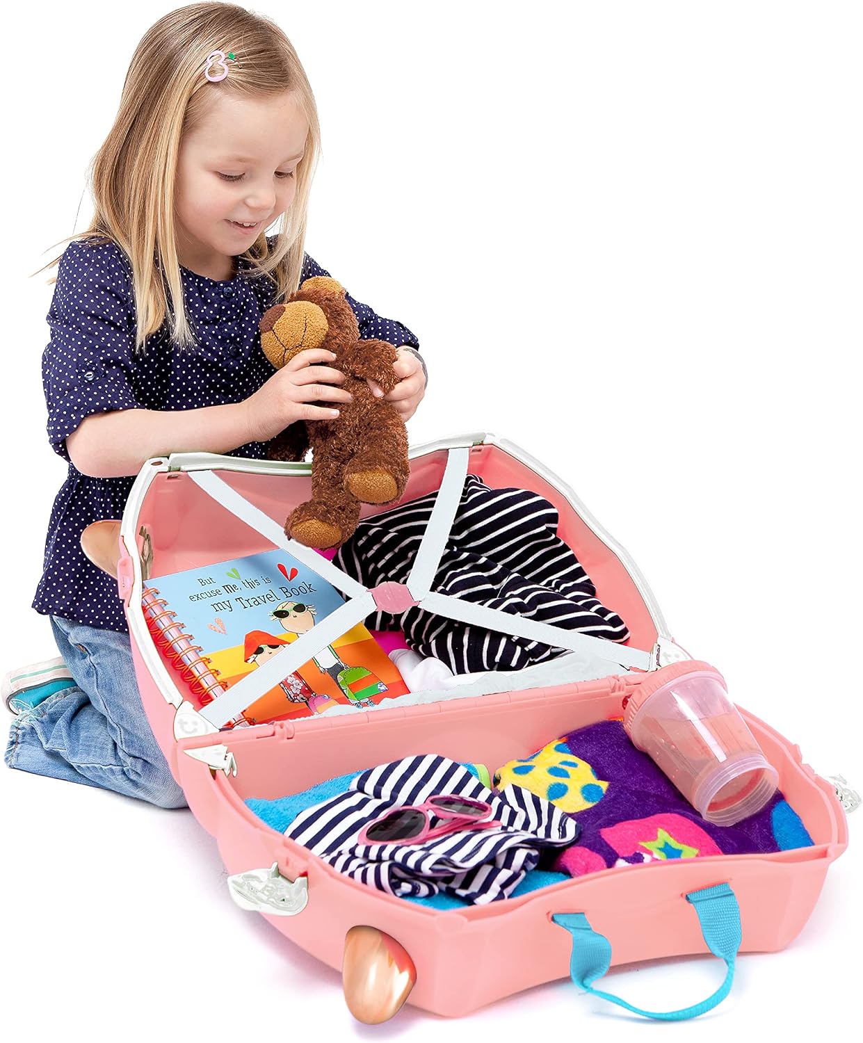 Trunki Mala Infantil Com Rodinha Flossi o Flamingo Trunki Mala Infantil Com Rodinha Flossi o Flamingo