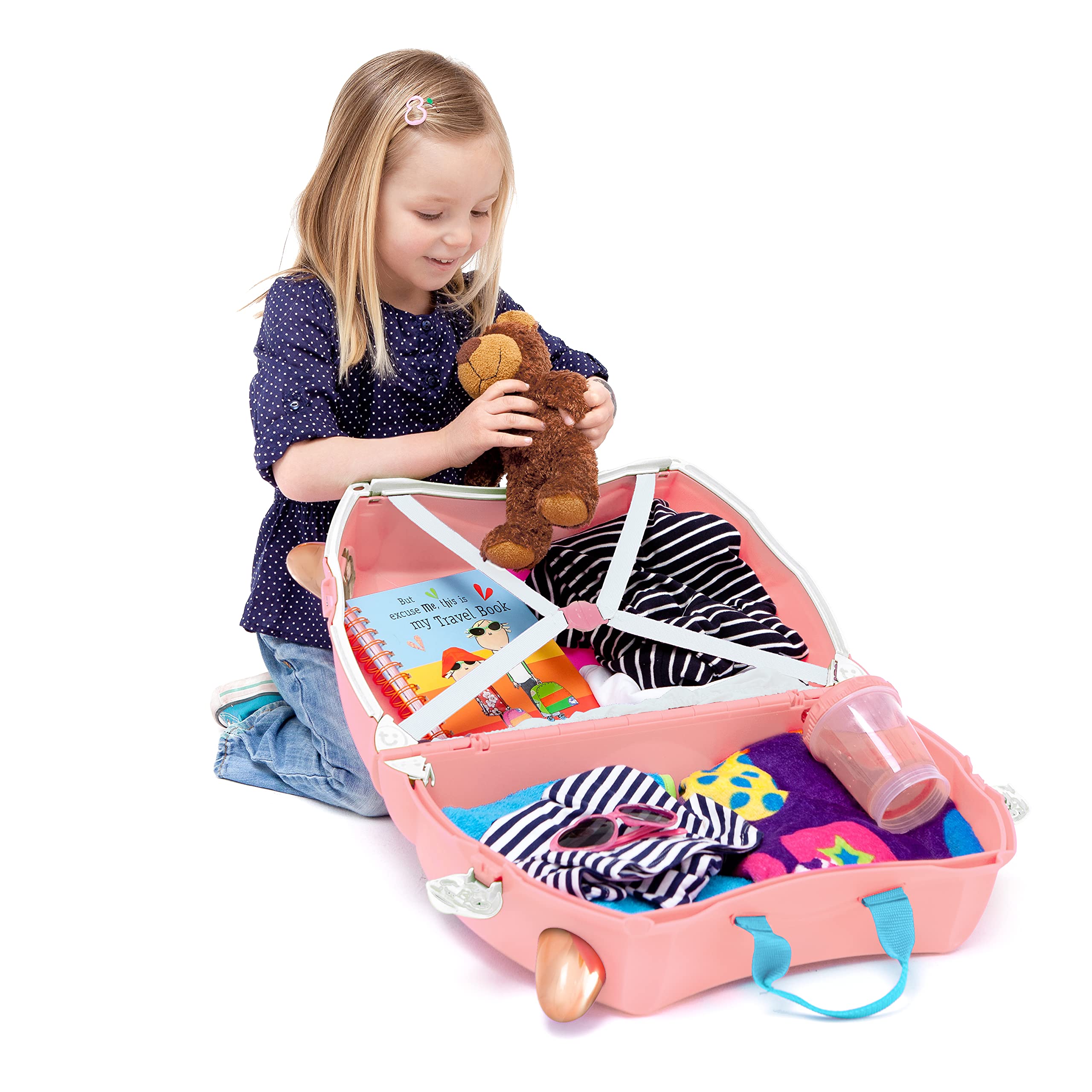 TRUNKI Walizka Trunki FENICOTTER RÓŻOWY - 1500 g