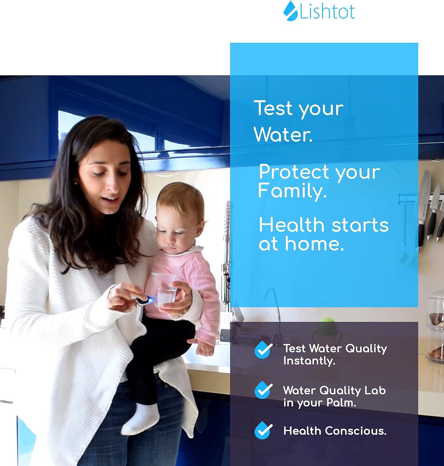 Free Shipping Over $50 Lishtot TestDrop Pro - Water Quality Tester Analyzes Any Water in 2 Seconds and Shows The Result on The app 70% Off Discount Lishtot TestDrop Pro - Water Quality Tester Analyzes Any Water in 2 Seconds and Shows The Result on The app