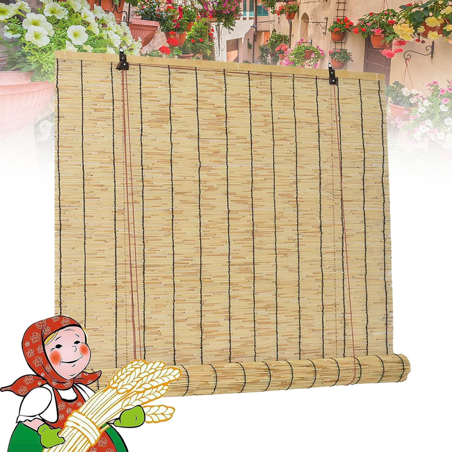 Retro Bamboo Roll Up Blinds Bamboo Roll Up Shades Bamboo