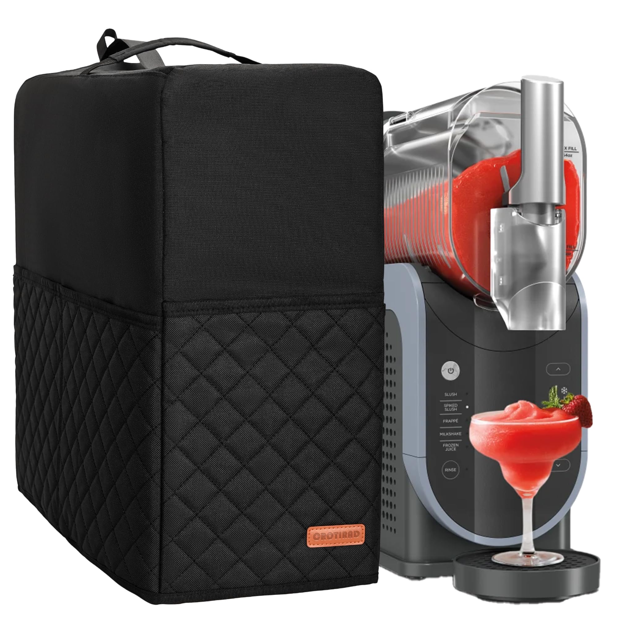 slushie machine dust cover for ninja slushie frozen drink maker hanging dust cover for ninja slushy machine easy foldable fits ninja slushi maker quilted black