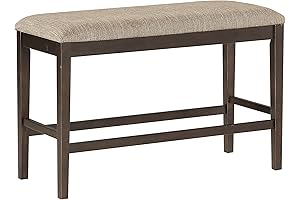 Lexicon Baronscourt Counter Height Bench, Dark Brown
