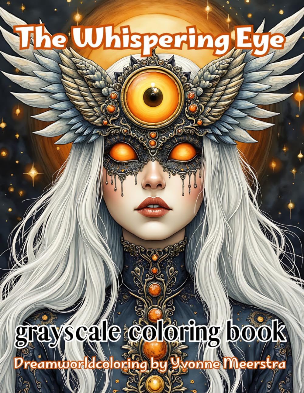 the whispering eye: A Grayscale Fantasy Coloring Book of Surreal Beauties, Mystical Oracles, and Gothic Elegance