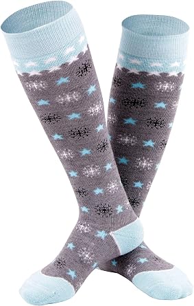 ANDORRA Kids High-performance Merino Wool Ultra Light Pattern Socks