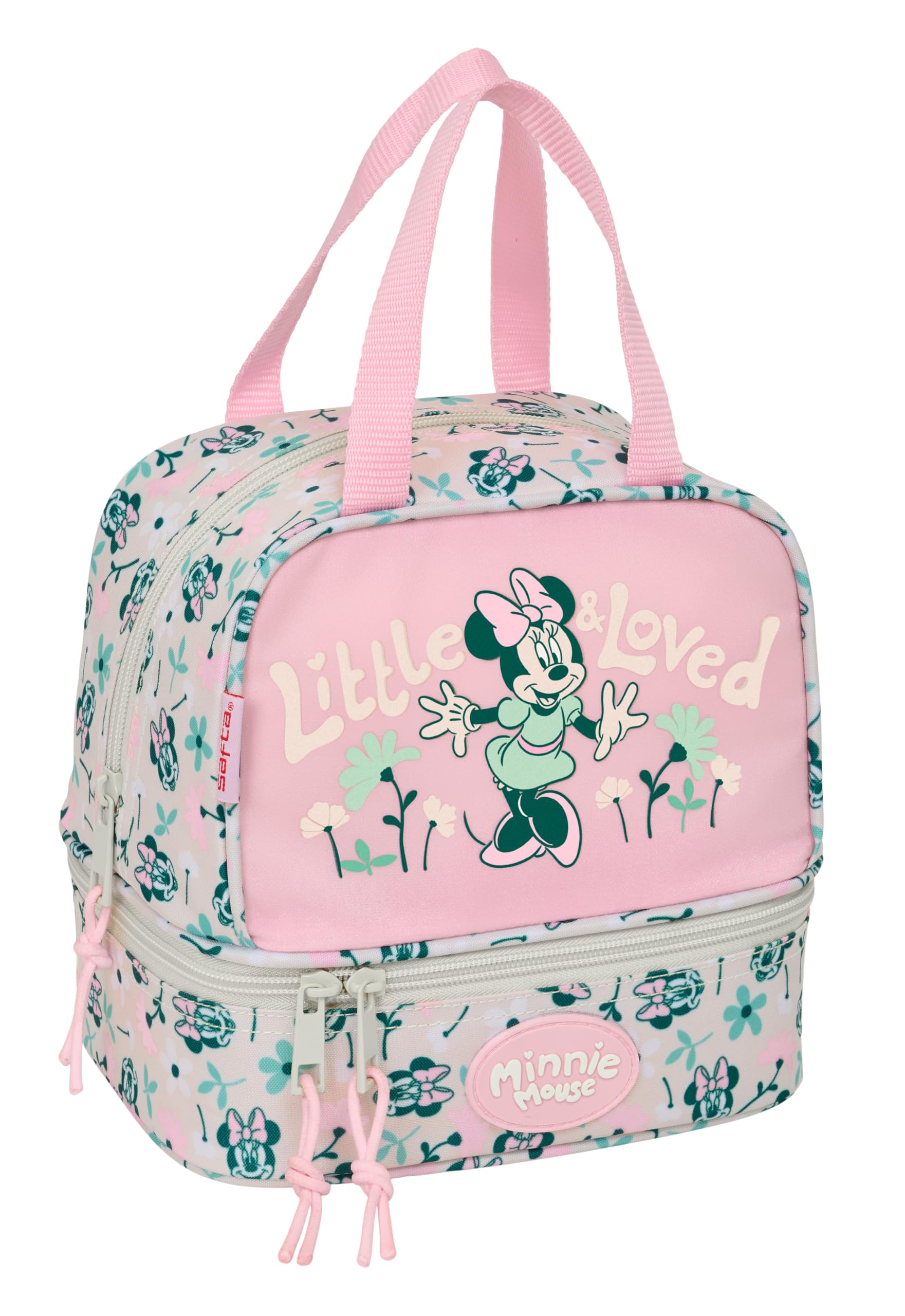 Minnie Mouse Minty - Lunch Box, Pencil Case, Quality and Maximum Resistance, Meal Holder, Recreation, Snack and Breakfast, 20 x 15 x 20 cm