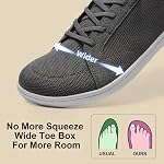 Men's Barefoot Wide Toe Box Shoes - Minimalist Barefoot Shoes with Zero Drop Sole Extra Wide Slip on Walking Shoes for Men