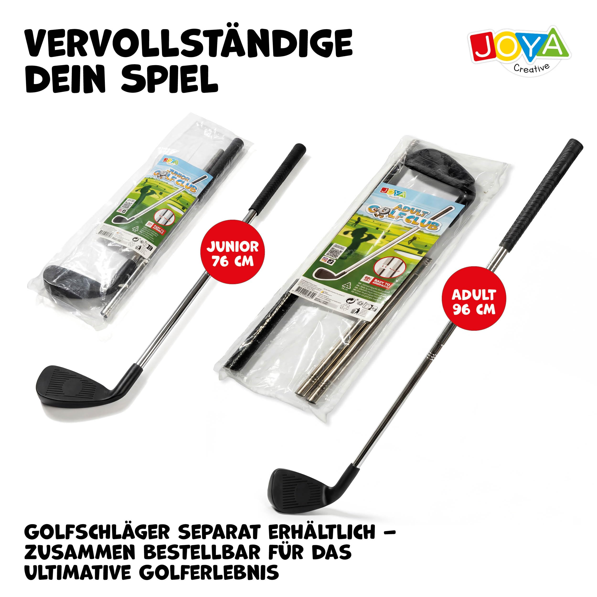 Bucket Golf 6-Loch – Outdoor-Spiel für Kinder und Erwachsene – Familienspiel – Action-Spiel – Komplettes Golfset mit Eimern, Bällen und Aufbewahrungstasche