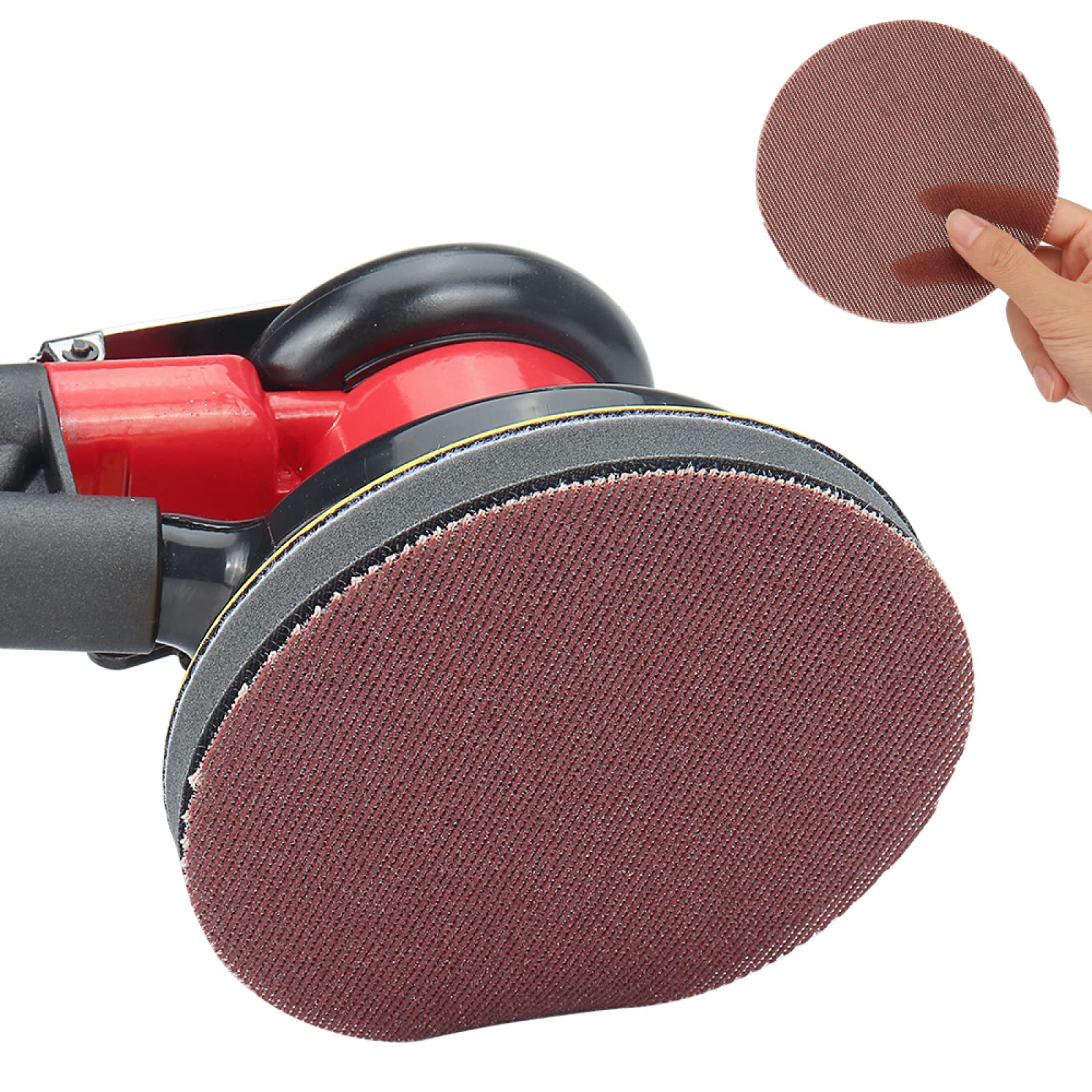 Discos De Lijado De Malla De 125mm, 30 Uds., Bucle De Gancho, Papel De Lija Afilado Antibloqueo Abrasivo Para Almohadillas De Madera Para Coche,Grano 120