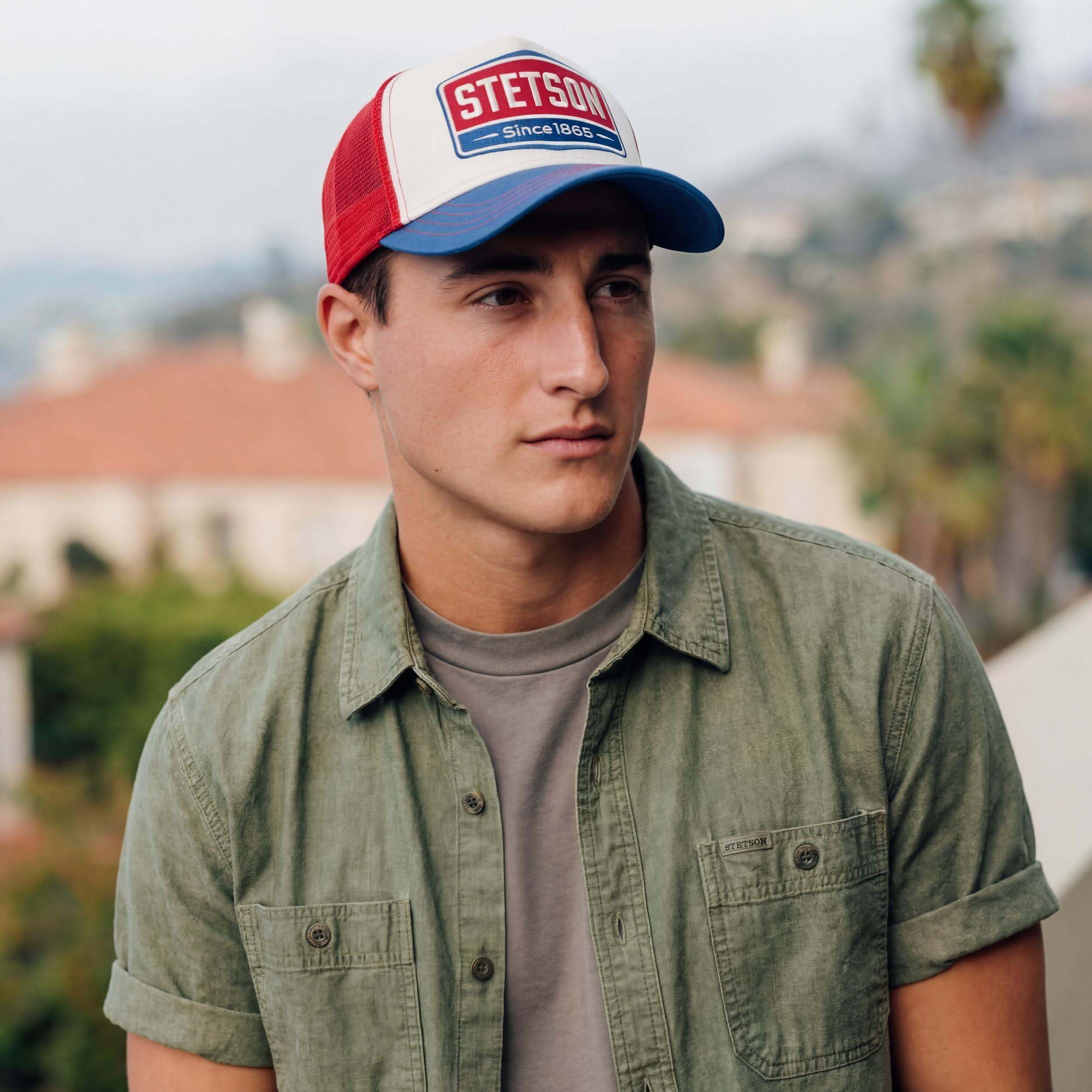 Stetson Highway Trucker Cap Snapback Baumwolle Herren Sommer Winter