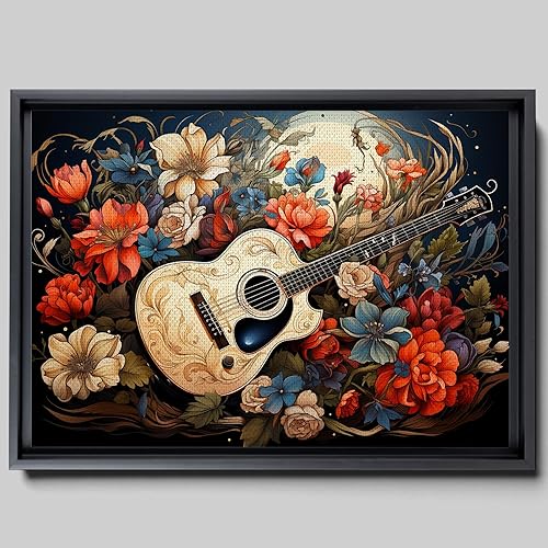 Print guitar canvas print wall decor, ready to hang wall print, design canvas print, Canvas Wall Dekor