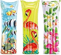 Intex Inflatable Fashion Pool Float Mat - Durable Vinyl, 2 Air Chambers, 220lb Capacity, 72x27in - Beach & Pool Lounge