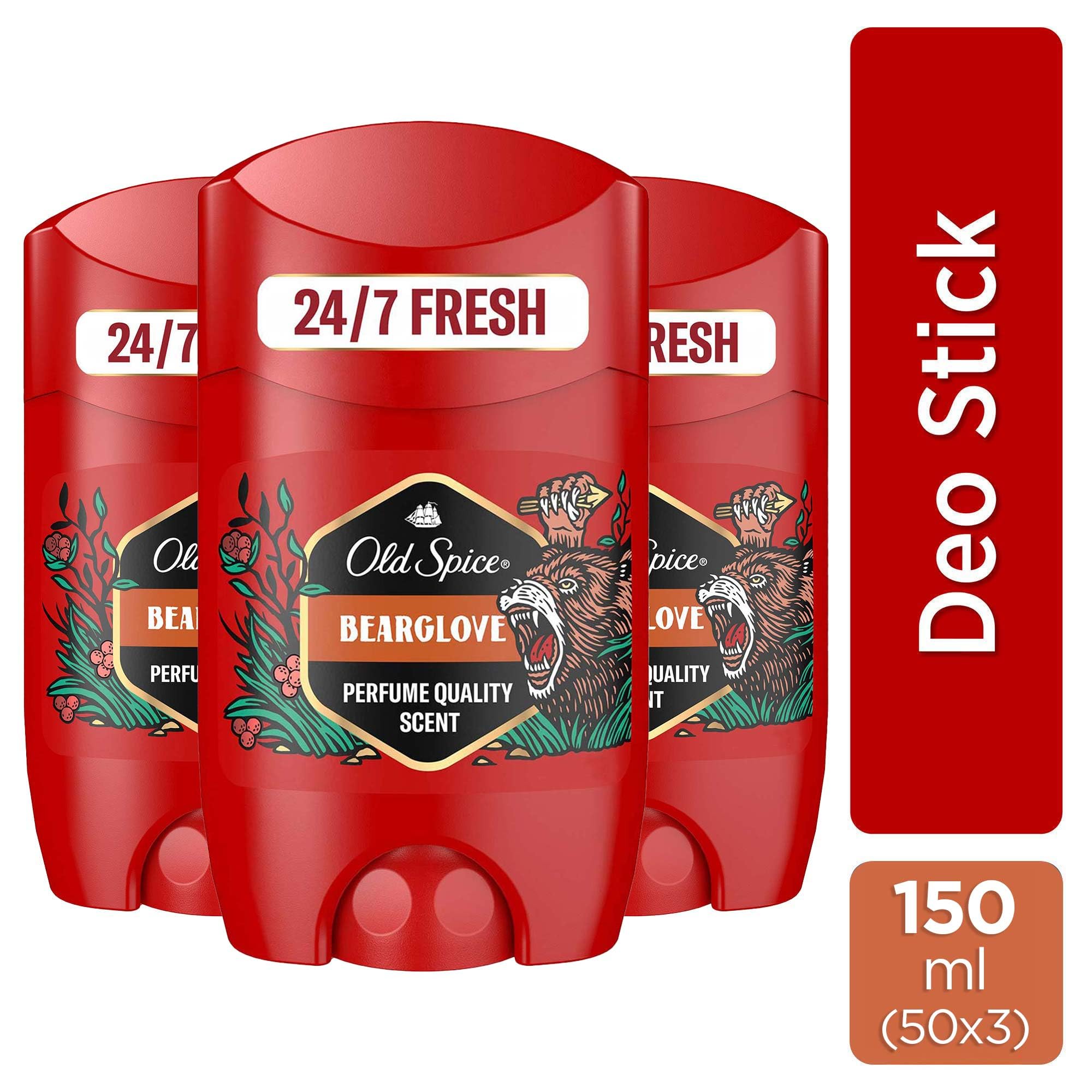 Old Spice Bearglove Erkek Deodorant Stick 50 ml 3lü paket