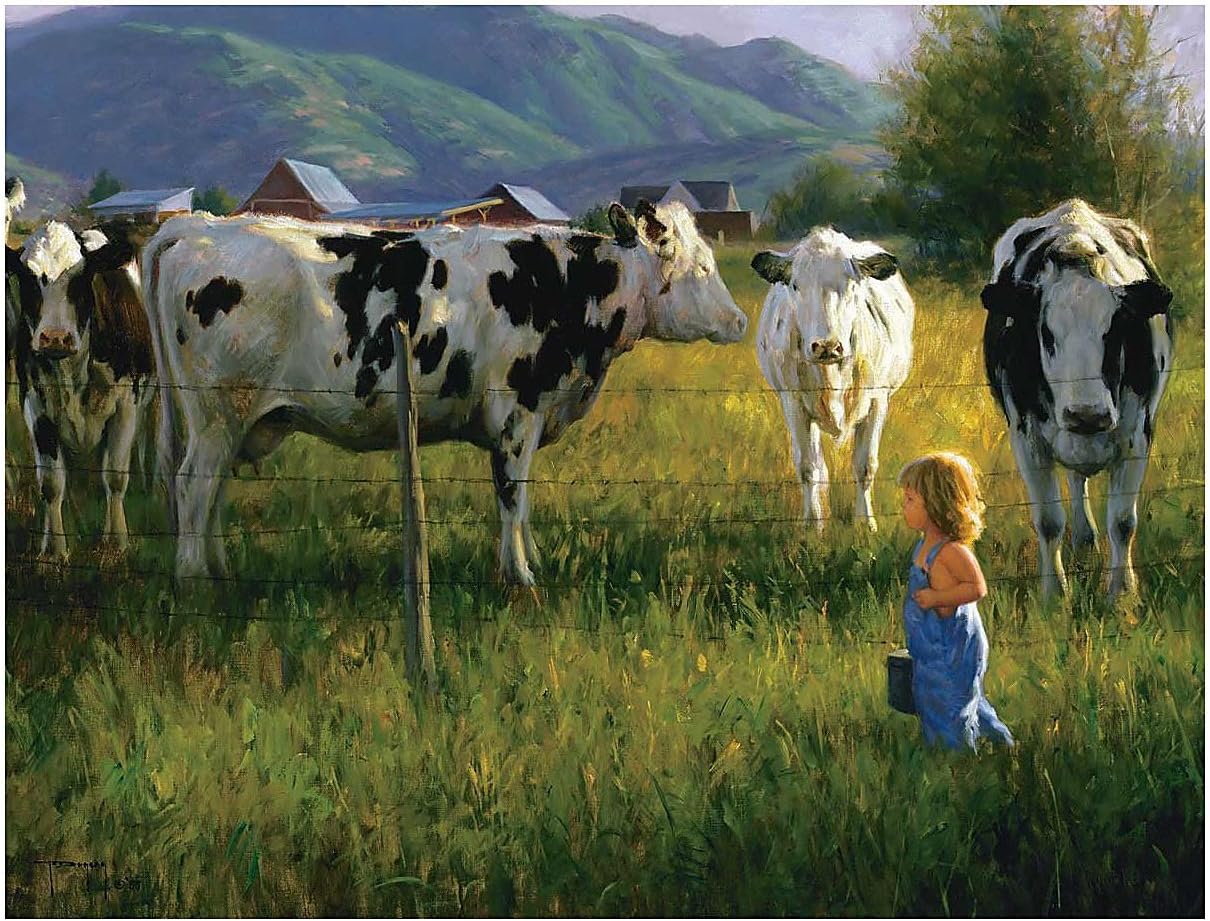 White Mountain Puzzles Anniken and the Cows