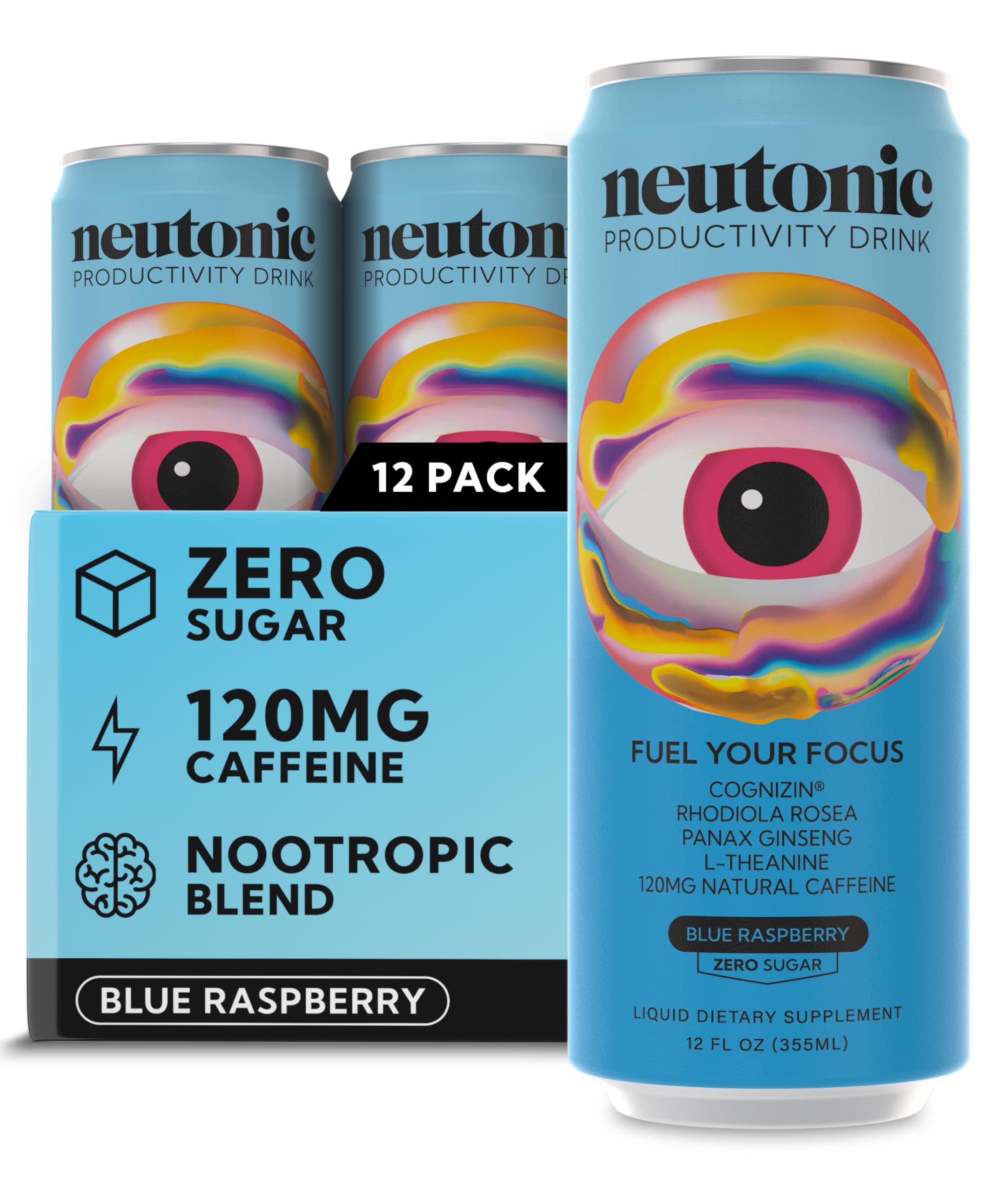 Amazon.com : Neutonic Nootropic Productivity Energy Drink | Blue