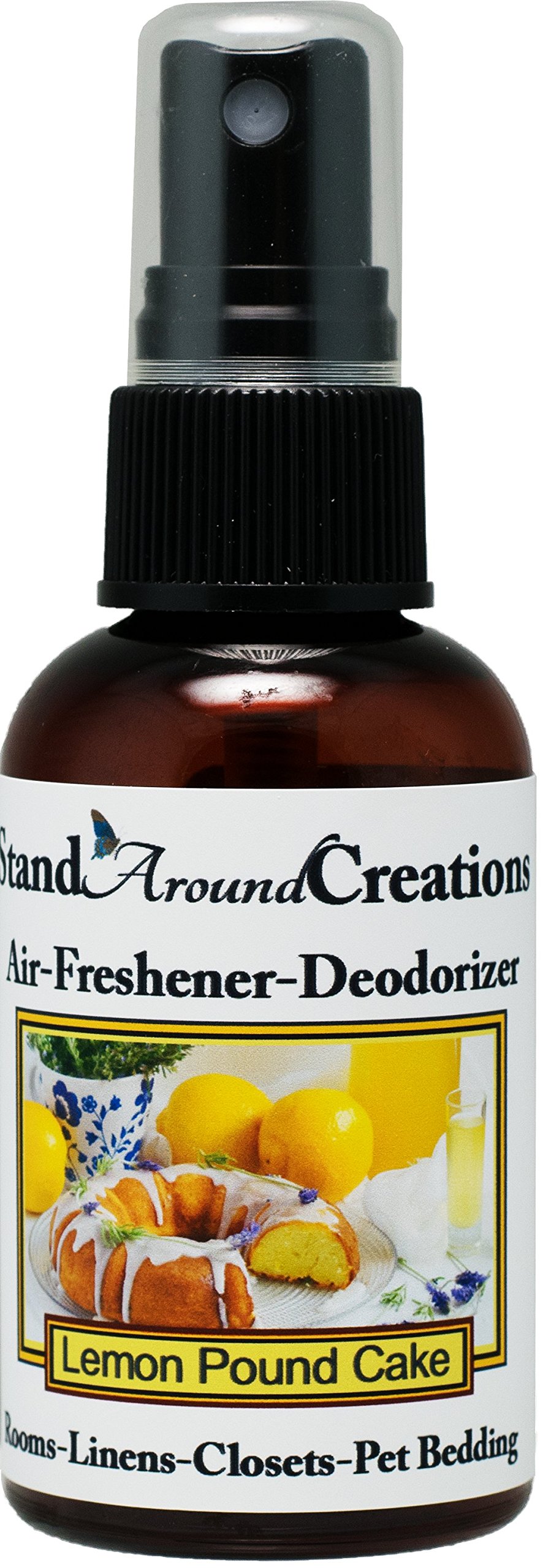 Concentrated Spray For Room/Linen/Room Deodorizer/Air Freshener - Lemon Pound Cake- A mouth-watering aroma of warm lemon pound cake w/sweet lemon glaze. 2 fl oz - Scent -