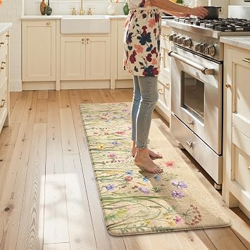KIMODE Anti Fatigue Kitchen Mats for Floor, Farmhouse Kitchen Runner Rug