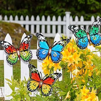 BUTTERFLY - A商品 Amazon.com: BBTO 48 Pieces Butterfly Wall Decor DIY Mirror