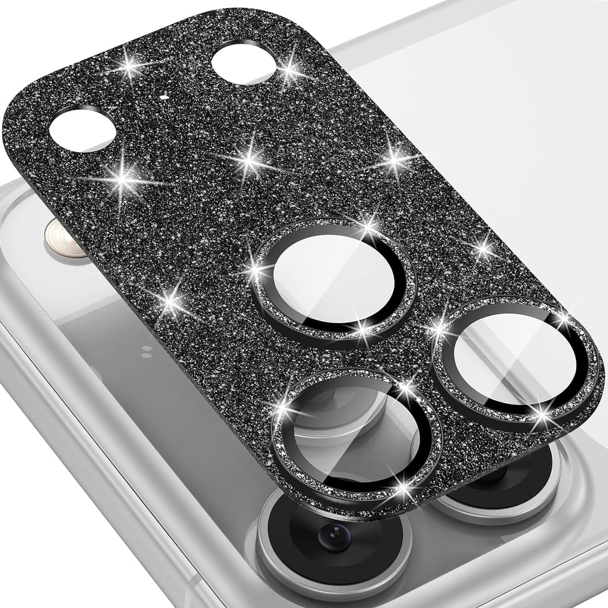 Jurqqer Kameraschutz für iPhone 17 Pro Max/iphone 17 Pro, [Kratzfest & Anti-Fingerabdruck] 9H Ultradünner Gehärtetes Glas, Kamera Schutz aus Aluminiumlegierung, Einfache Installation
