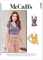 Vista 1 de McCall's Misses' Knit Surplice Top - Kit de patrón de costura superior, código M8219, tallas 16-18-20-22-24, multicolor