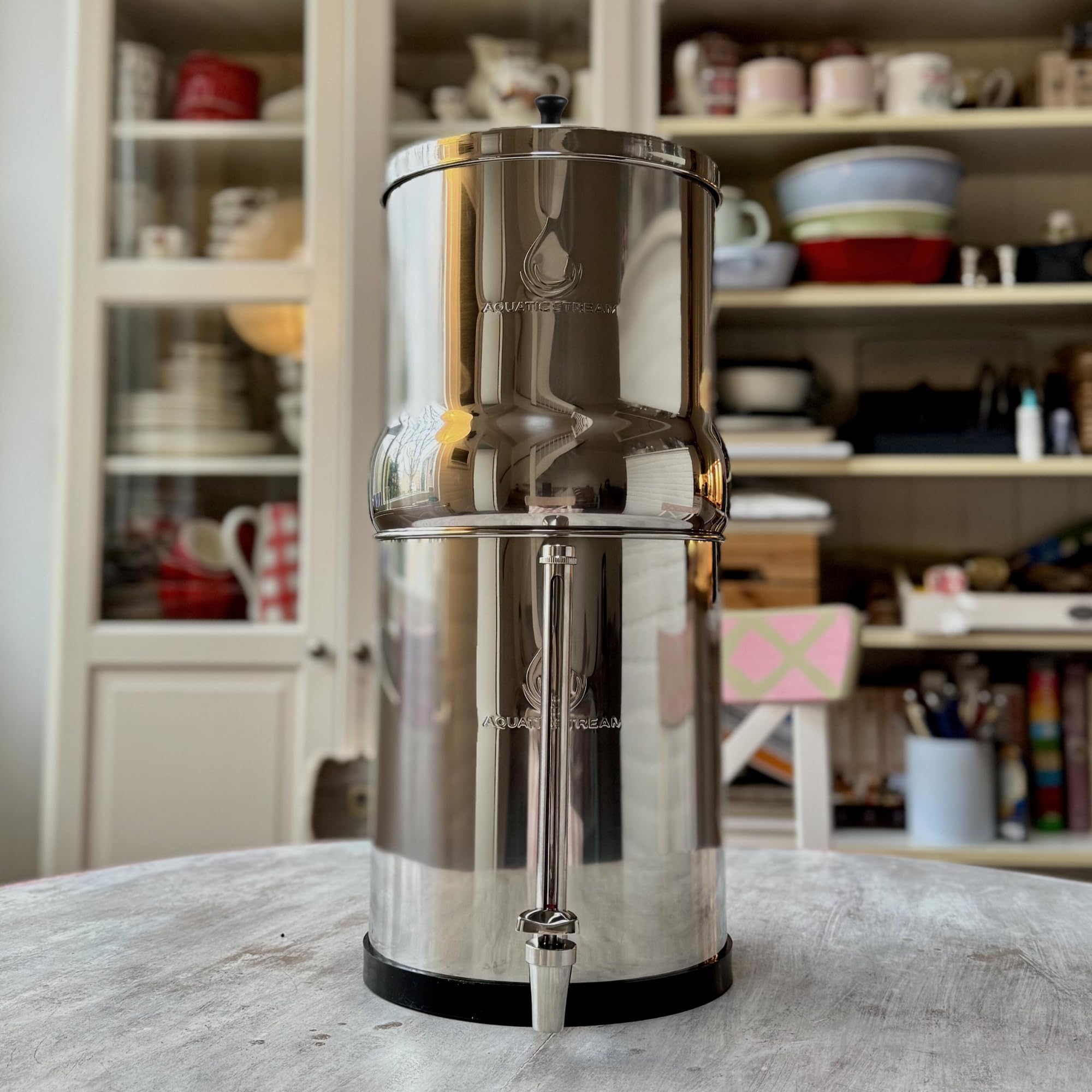 8.5L Gravity Filtration System | Coldstream FTO+ Filters + 7" Stainless Steel WaterView