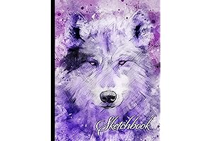 Personalized Artist Sketchbook: Embark on an Adventure with the Wolves