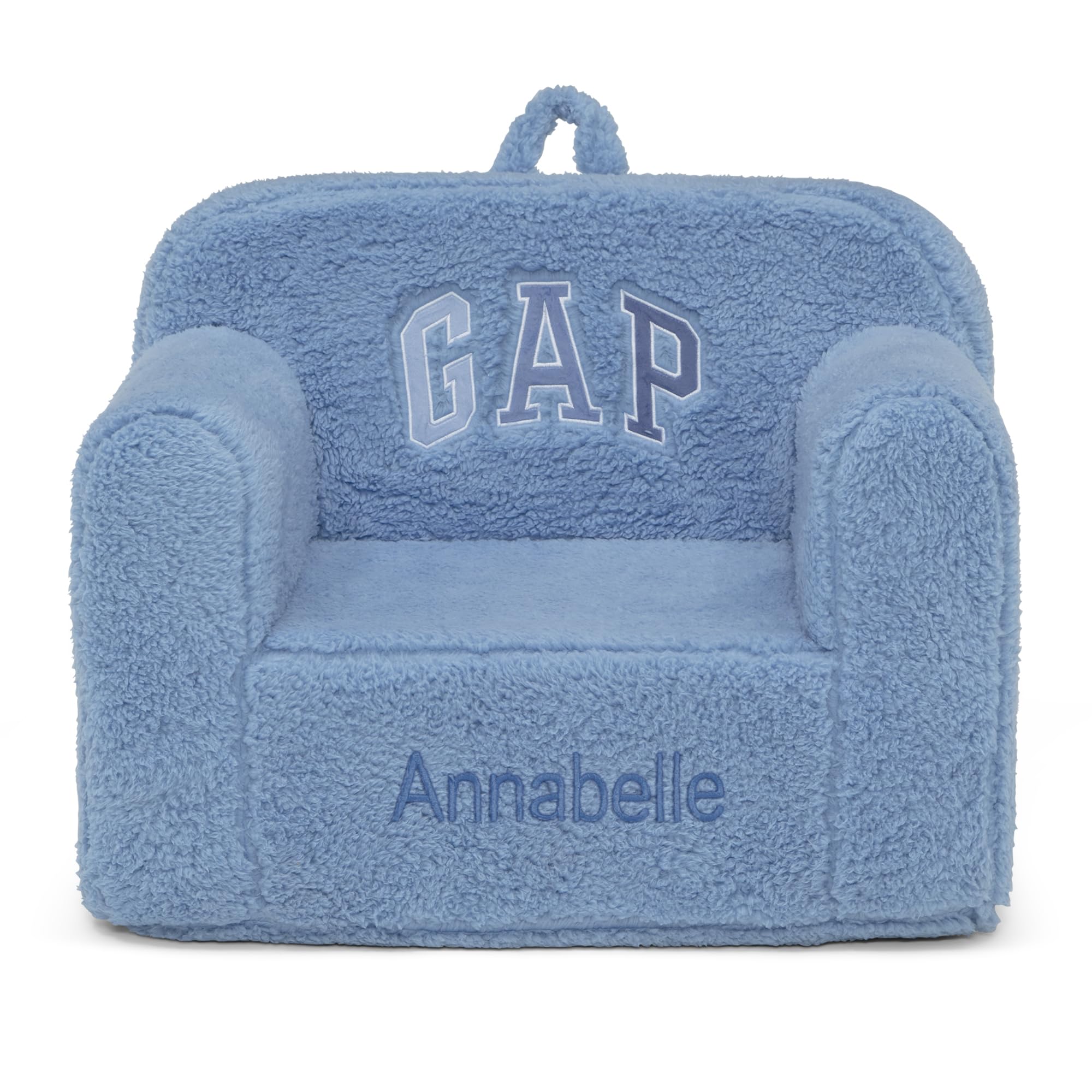 Delta Children babyGap Personalized Sherpa Chair - Greenguard Gold Certified, Blue