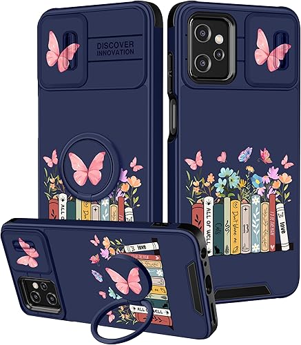 Funda 2 en 1 para Moto G Power 5G 2023 para mujeres y niñas, linda funda de teléfono femenina, adolescente, niñas, diseño de dibujos animados de