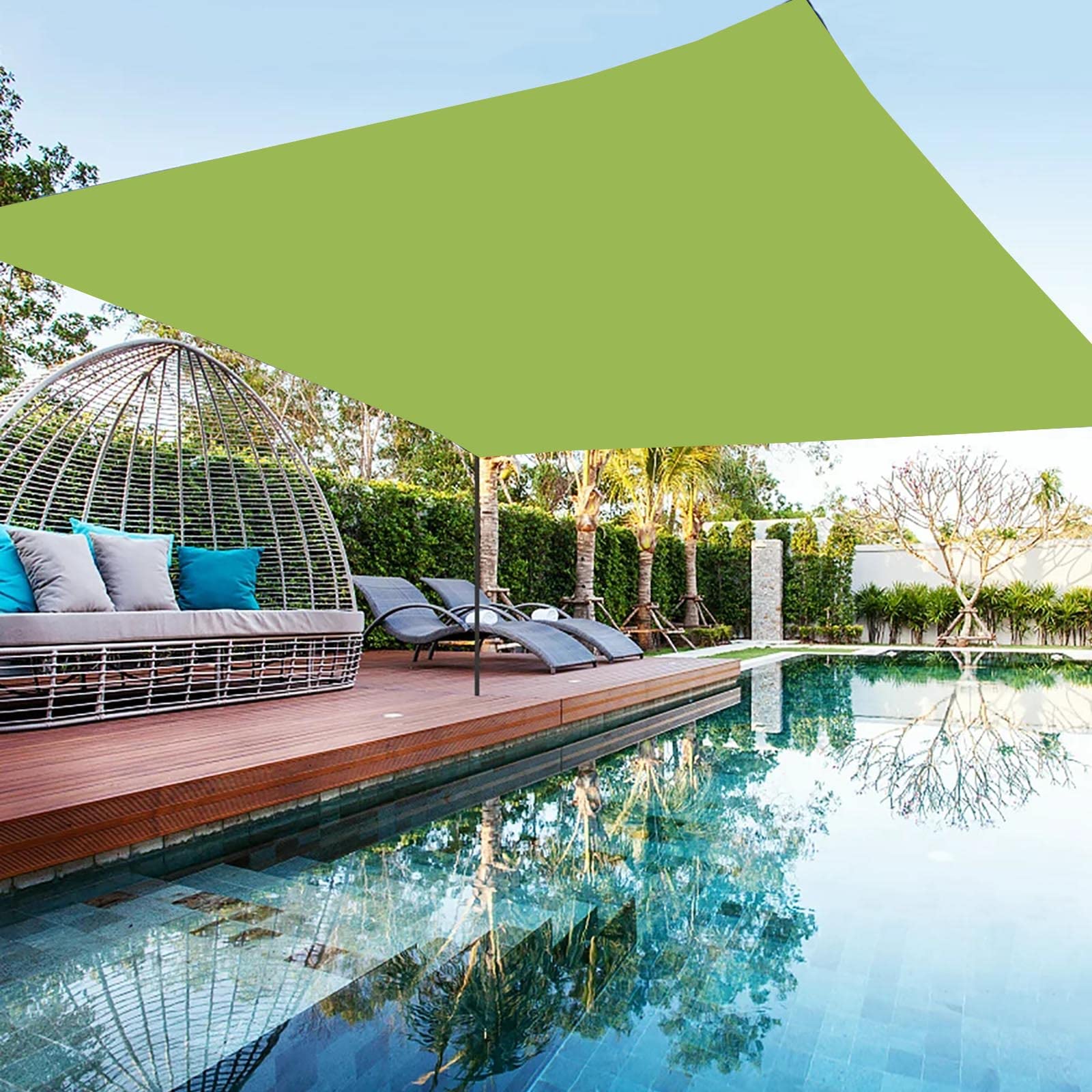 Toldo rectangular JATIBOSH con protección UV y lona impermeable para césped