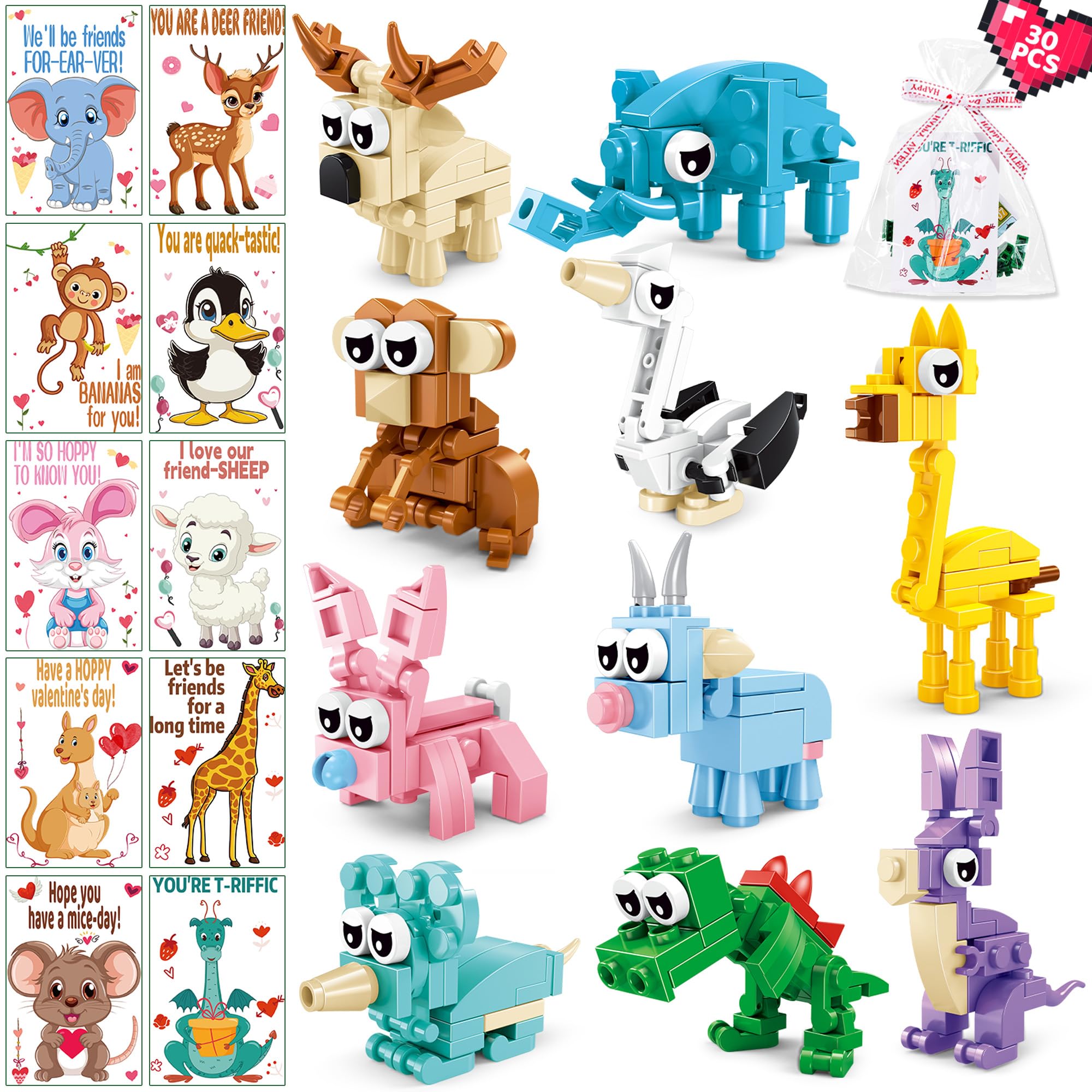 Amazon.com: AYGXU 30 Pack Valentines-Day Gifts for Kids classroom