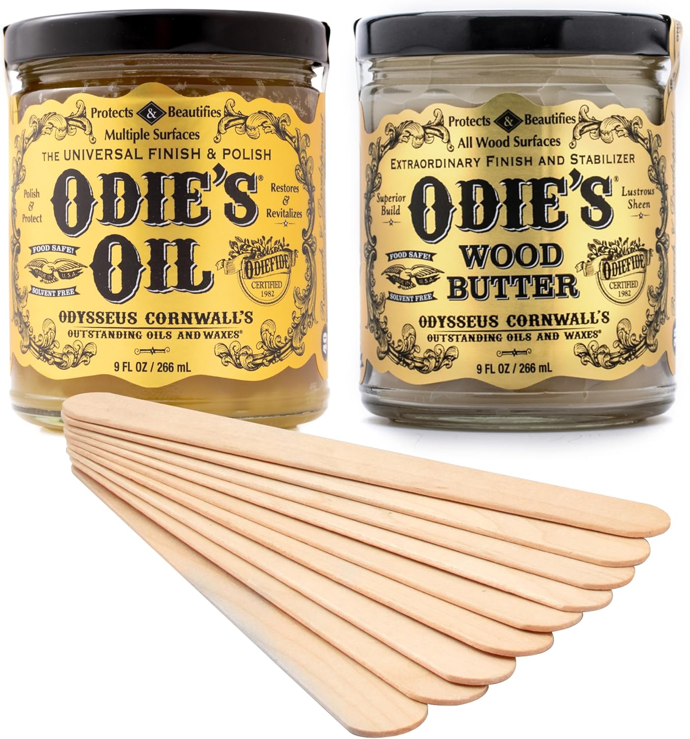 Odies Oil Finish Bundle Odies Oil Odie's Butter and 10 Stirring Sticks