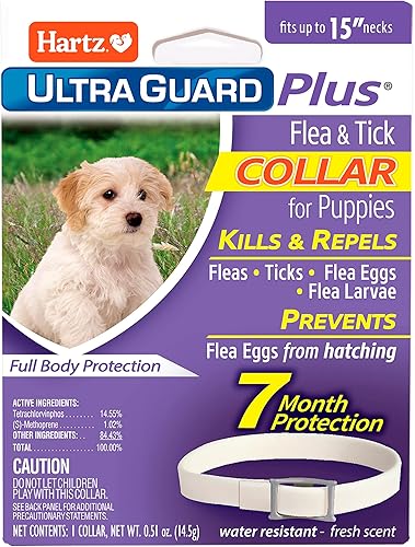 Miniatura 8 de Hartz UltraGuard Plus - Collar reflectante para pulgas y garrapatas naranja para perros y cachorros