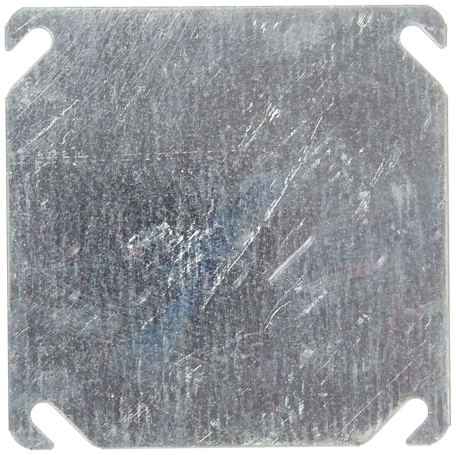 Orbit 4BC Electric Box Cover, Flat Blank Steel - 4" Square