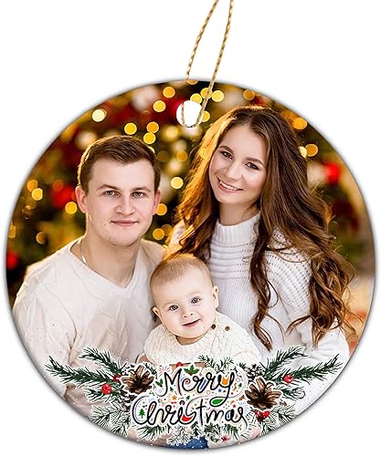 Miniatura 7 de Regalo personalizado para la primera Navidad como una familia de adornos, adorno de Navidad para la familia, decoración personalizada para el árbol