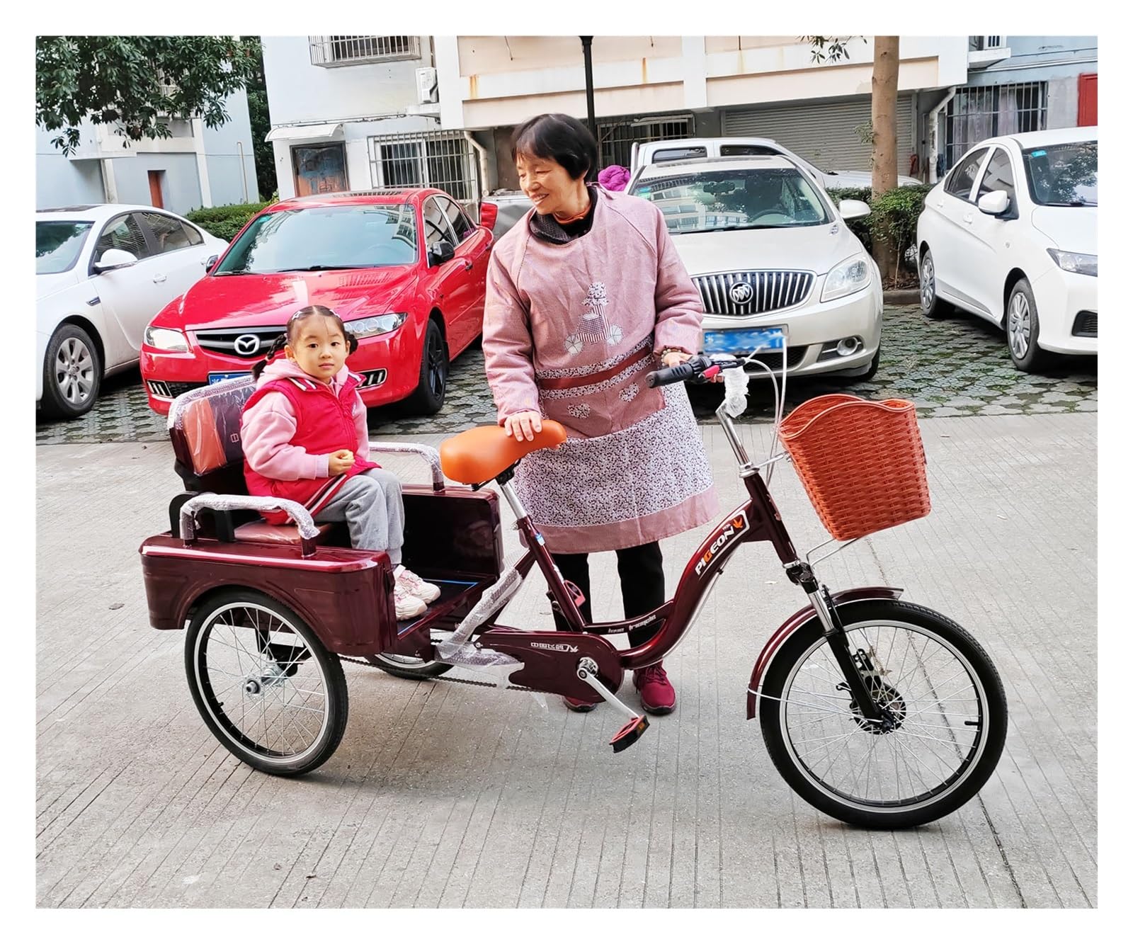 入手困難　可愛い　ピンク　TRYBIKE トライク3輪　2輪に変身可 doi041501a.jpg